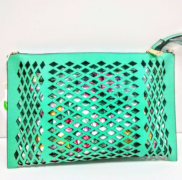 2 in 1 Mint Green Clutch Bag! - Picture 2 of 6